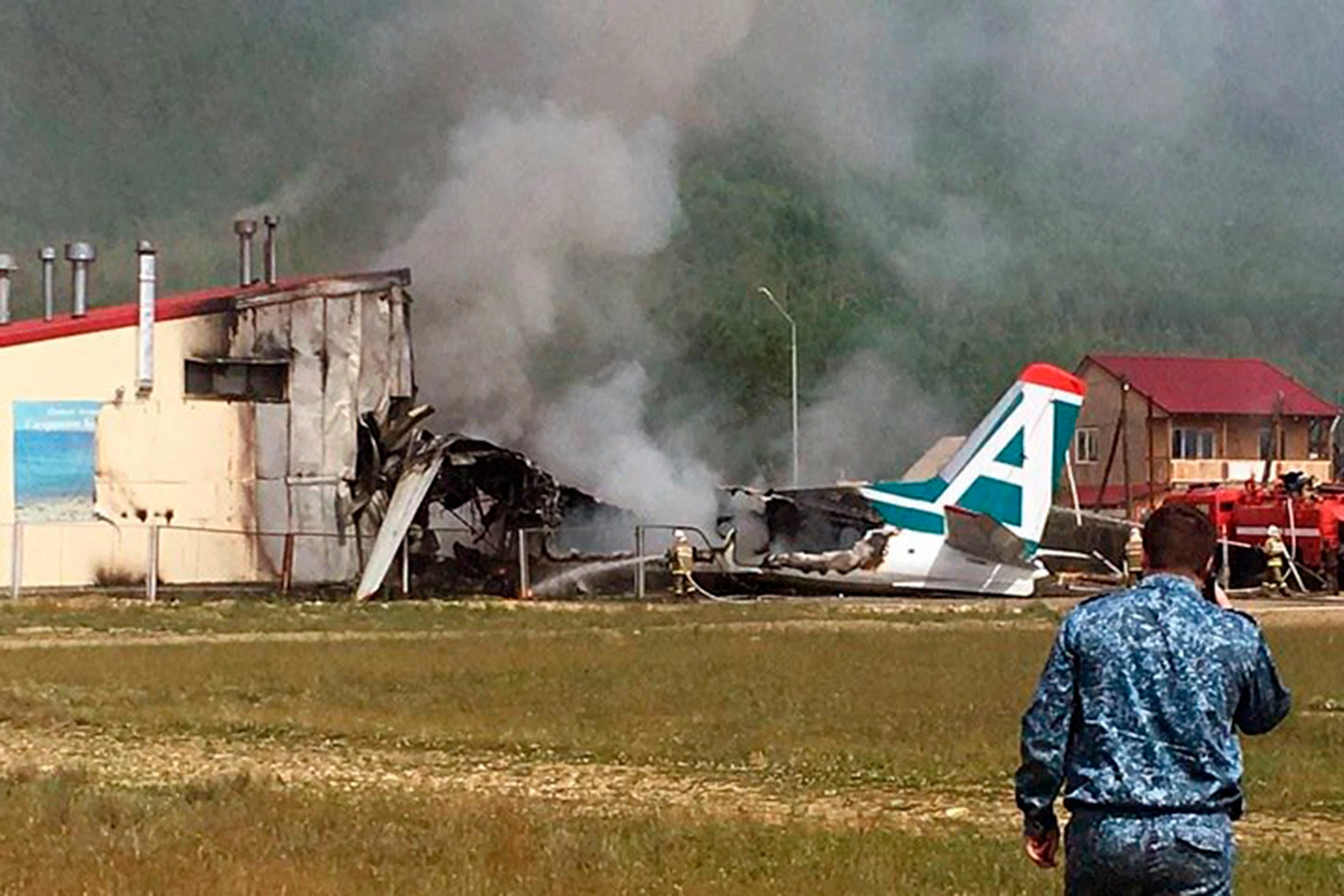 Two killed as plane hits building in Siberia