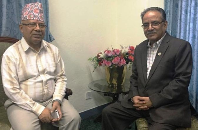 Leaders Nepal, Dahal discuss party unification issues