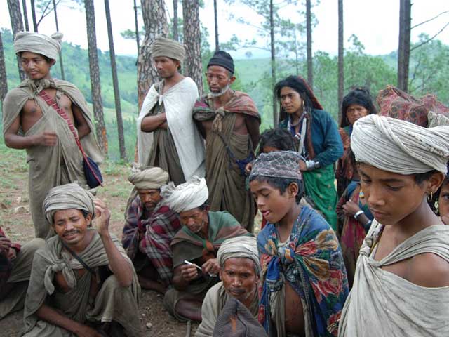 Nomadic Rautes wearing facial masks as safety measure against COVID-19