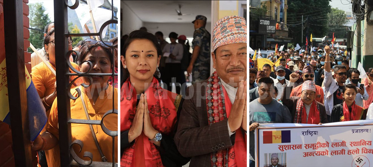 PHOTOS: Maharjan, Shakya register candidacy for mayor and deputy mayor of Lalitpur metropolis