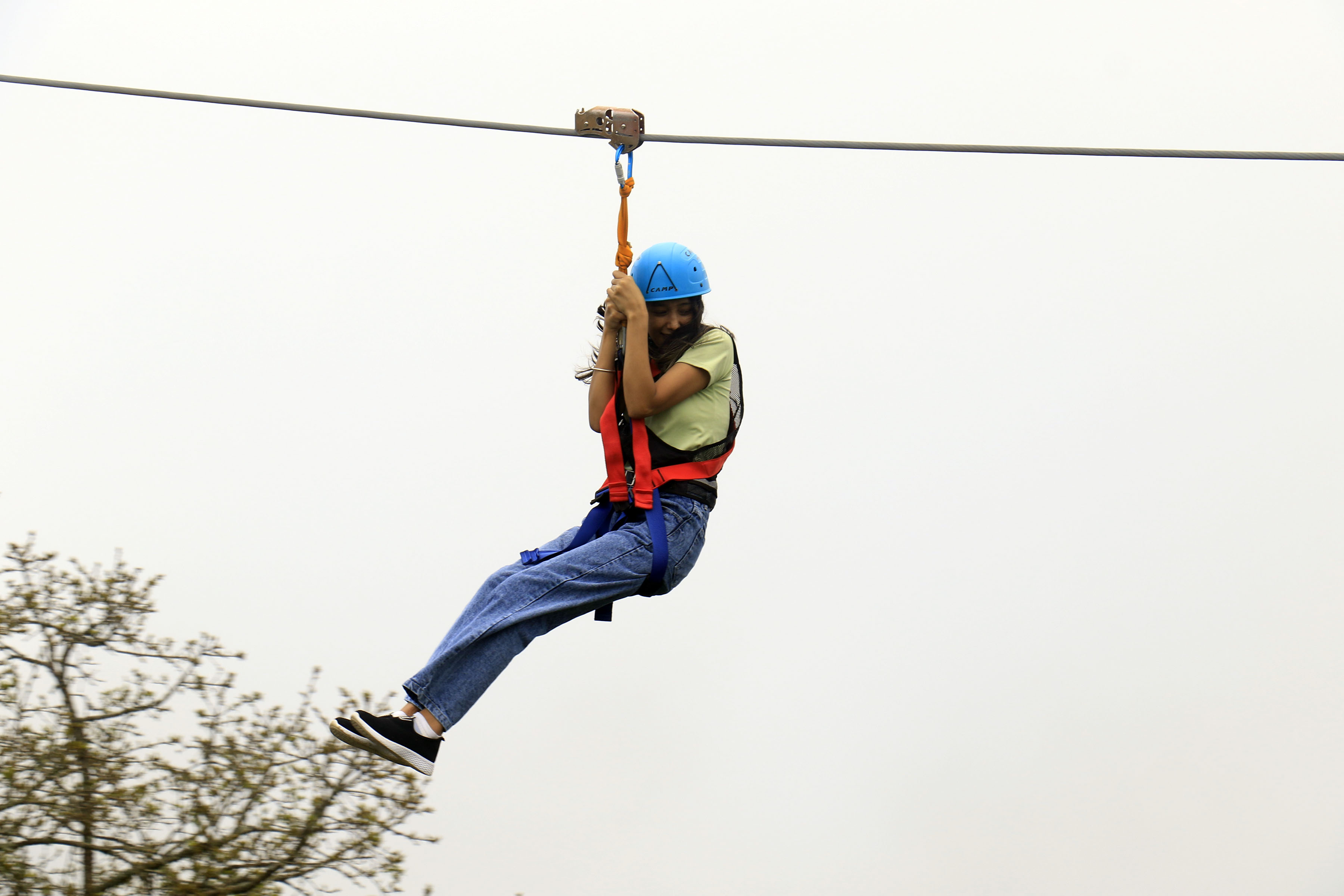 Zip line comes into operation in Chandragiri (Photos)