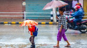 Rainfall in eastern hilly belt including Valley