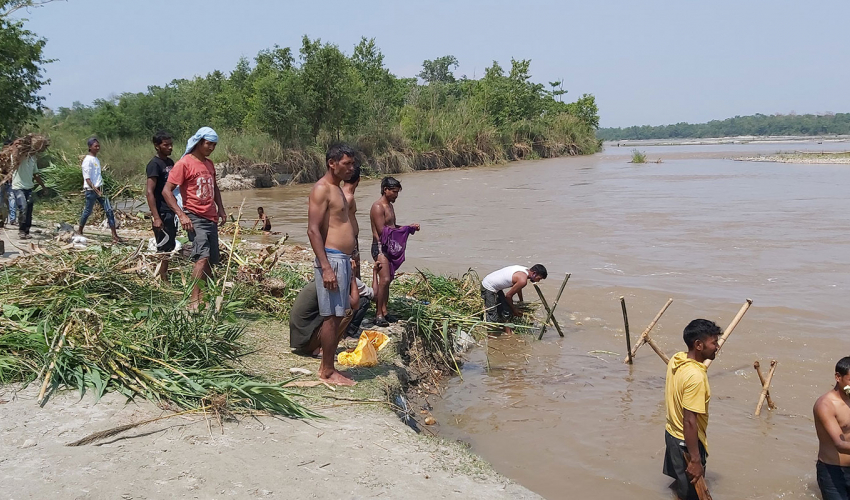 Tikapur at risk due to river erosion