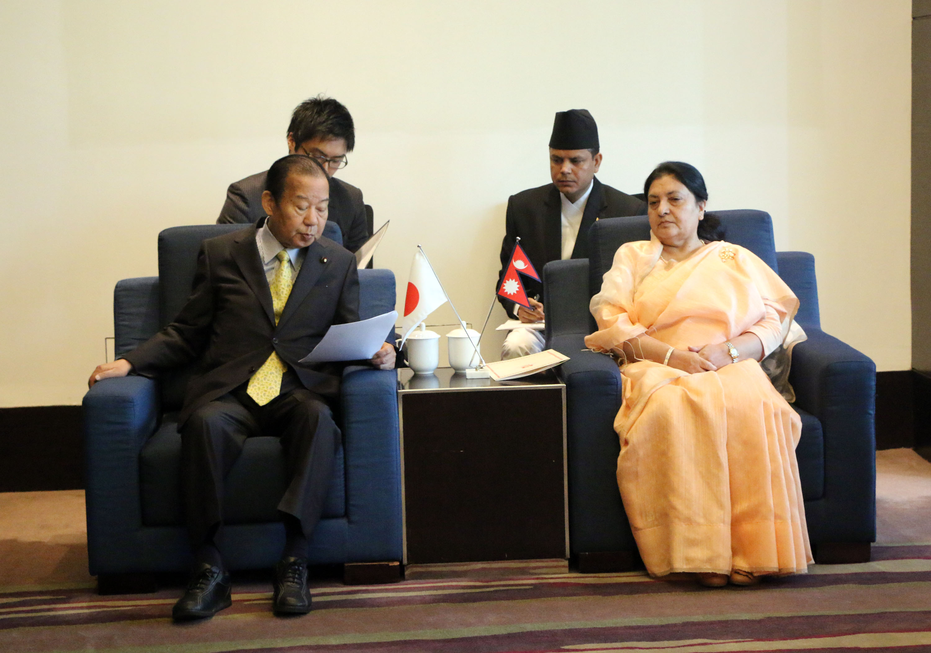 President Bhandari-Japanese leader meet