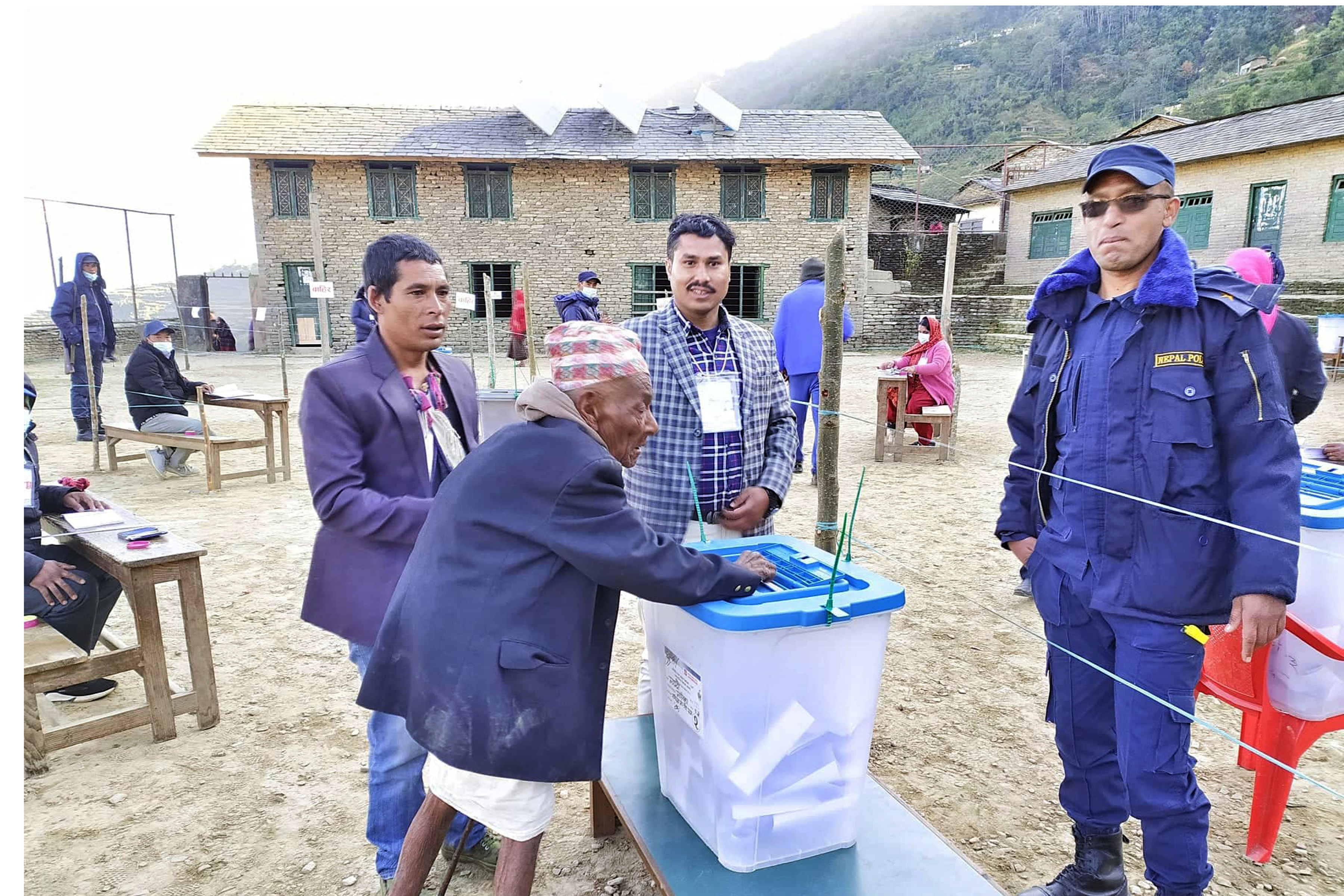 107-year-old casts his vote in Myagdi