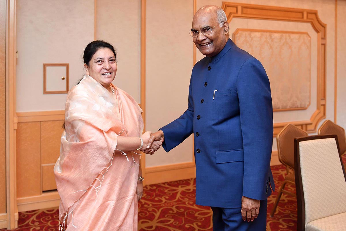 Indian President accepts President Bhandari's invitation to visit Nepal