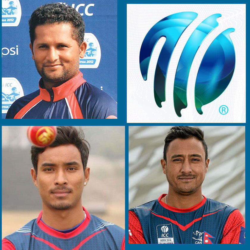 Three Nepali cricketers included in ICC T-20 rankings