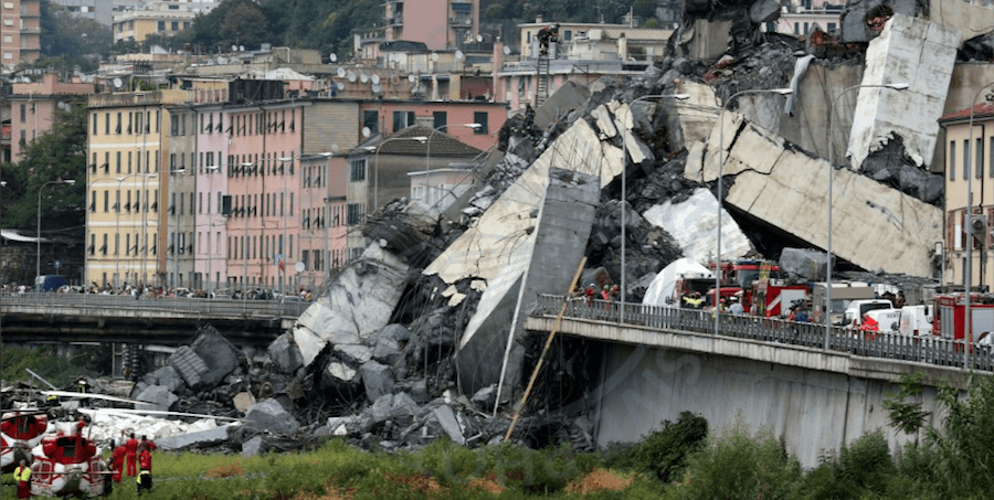 Search for survivors after deadly Italy bridge collapse