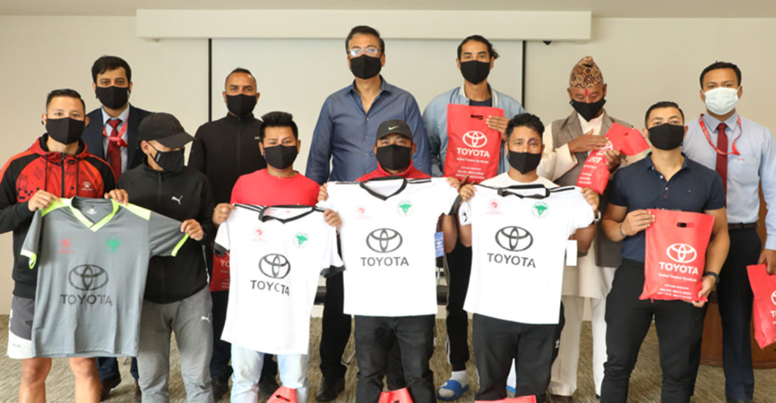 Toyota handovers sportswear to Shivapuri Club