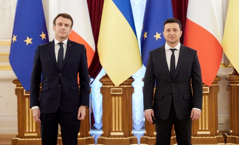 फ्रान्सेली राष्ट्रपति म्याक्रोनले आह्वान गरे युक्रेनको समर्थनमा अन्तर्राष्ट्रिय सम्मेलन