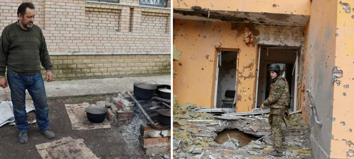 PHOTOS: Life amid destruction in Donbas