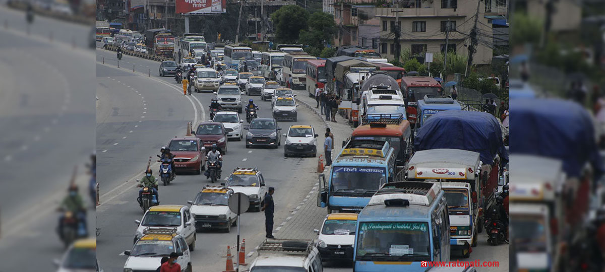 Vehicles can ply the roads at the max speed of only 50 km per hour in Kathmandu Valley