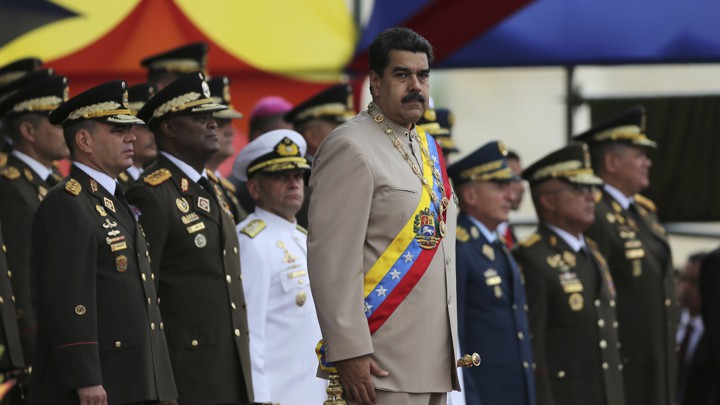 Venezuela's military backs Maduro, as standoff hardens with US