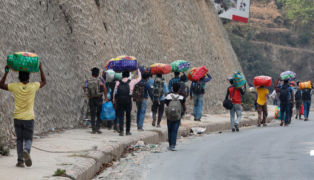 Free food for pedestrians, workers along Bhaktapur roadway