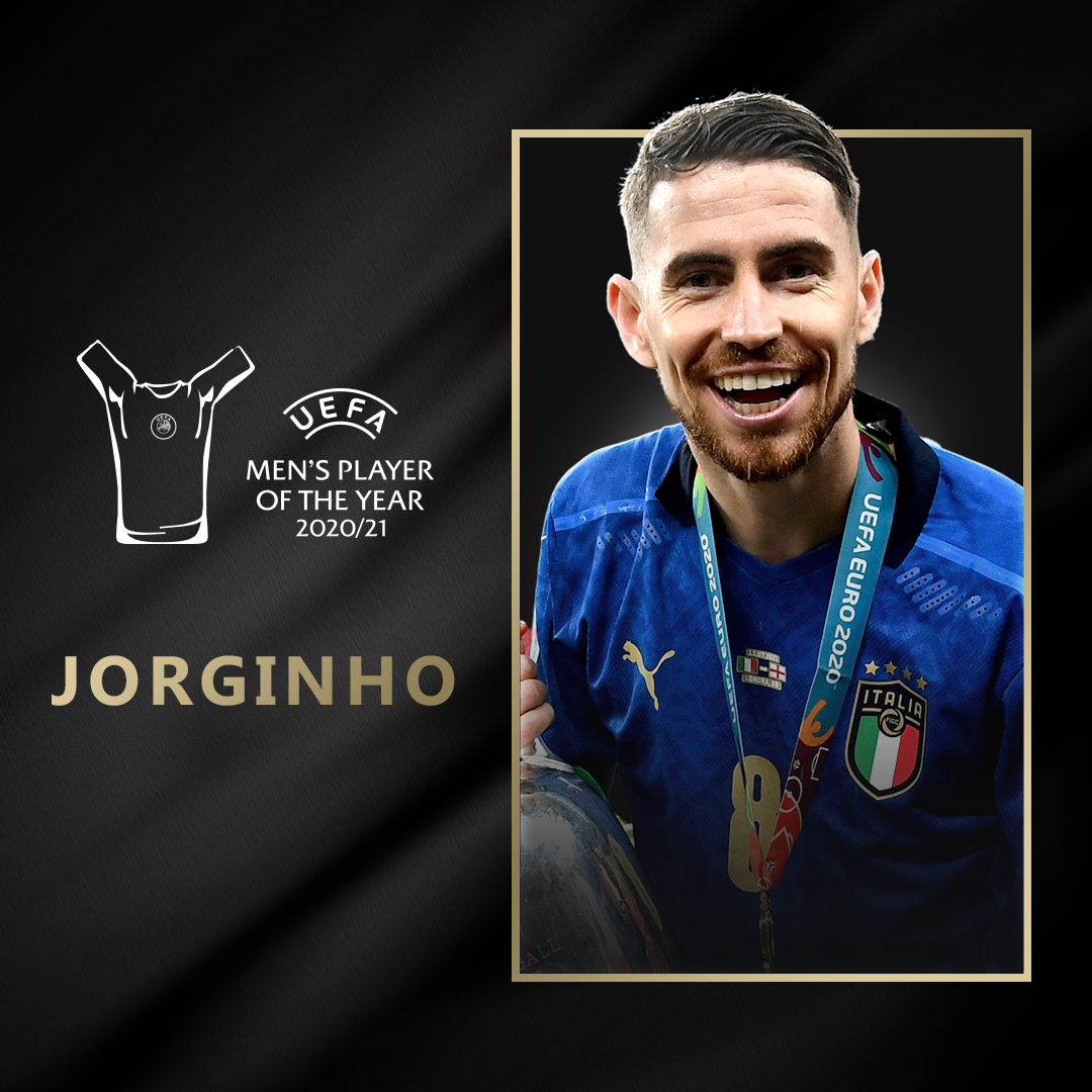 Chelsea midfielder Jorginho named UEFA Men's Player of the Year