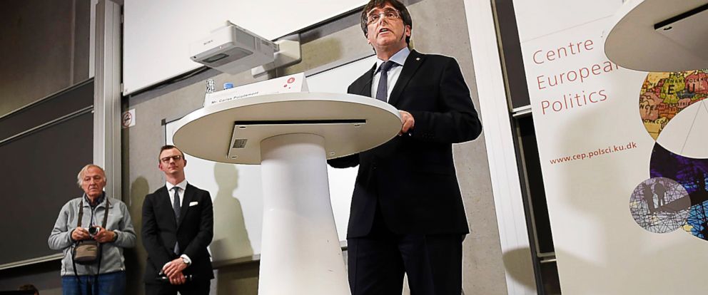 Spain works to stop former Catalan leader from returning home