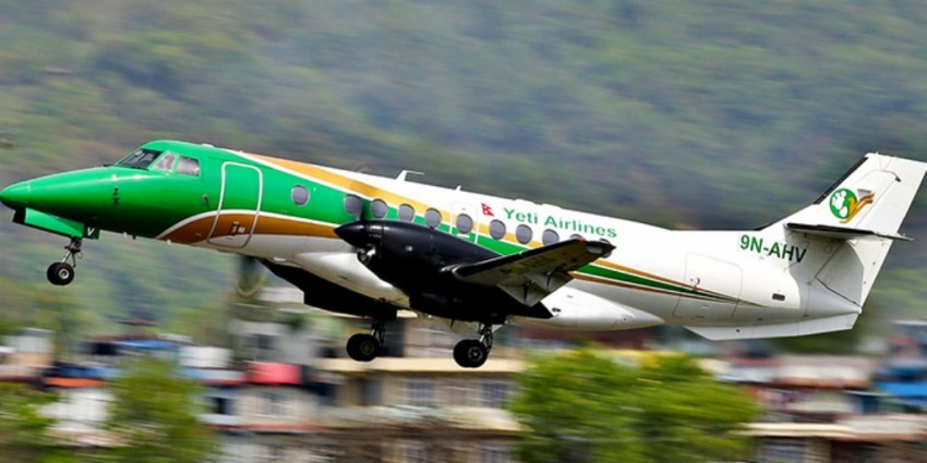 Yeti Airlines makes maiden flight to Simara