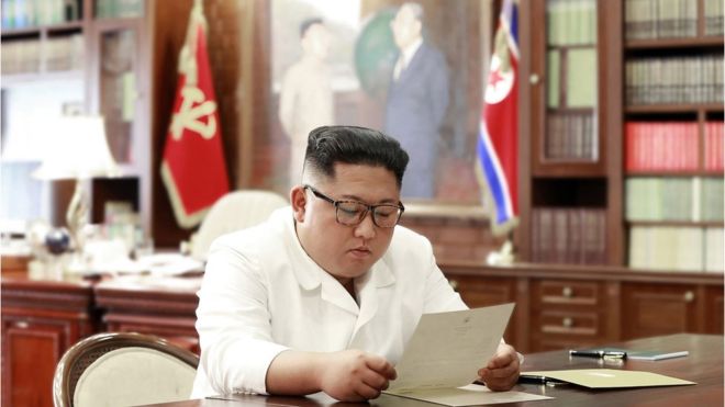 DRPK leader Kim Jong Un receives letter from Trump