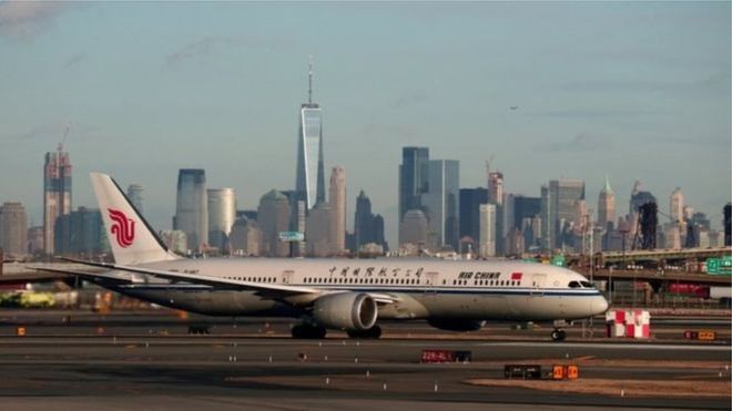 बढ्दै तनावः अमेरिकाले चिनियाँ एयरलाइन्सको उडान रोक्ने