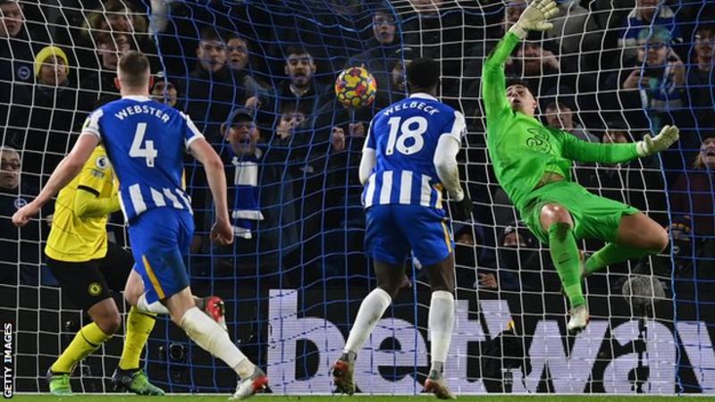 Brighton further damages Chelsea's fading title hopes