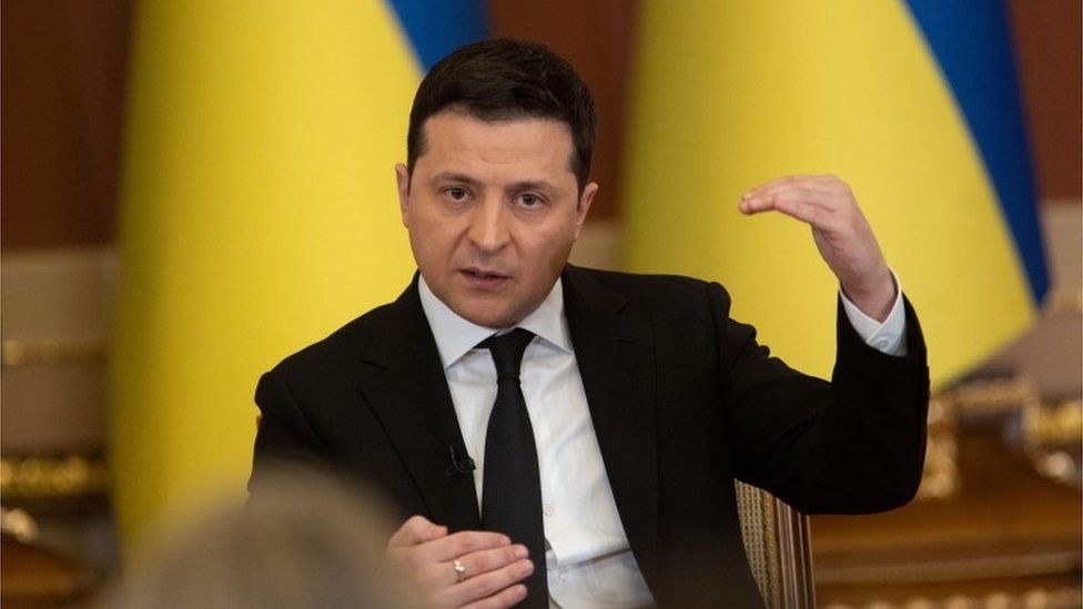 Ukraine crisis: Don't create panic, Zelensky tells West
