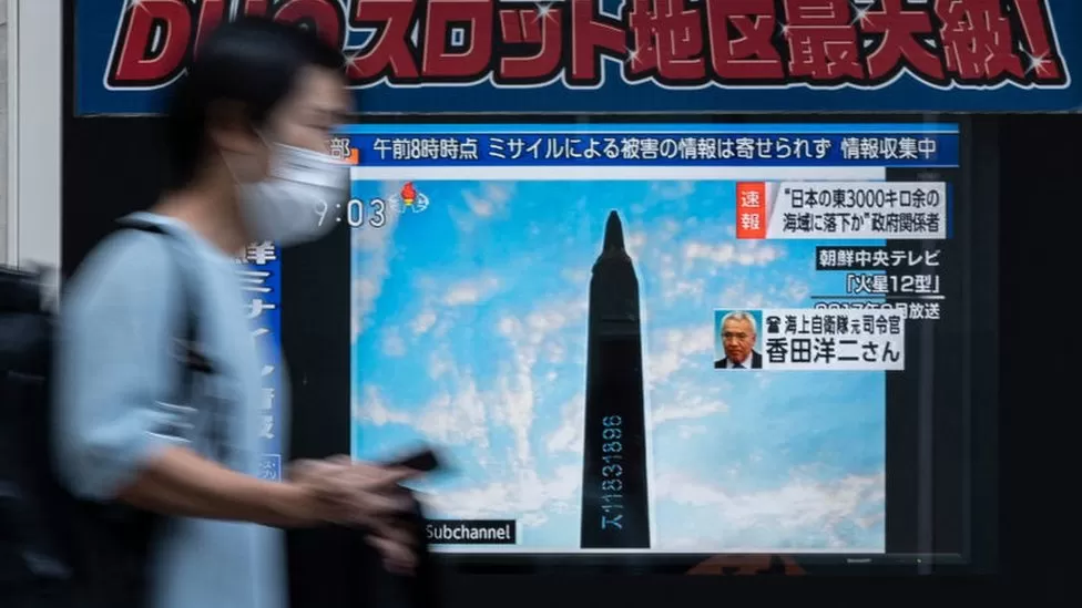 North Korea fires ballistic missile over Japan