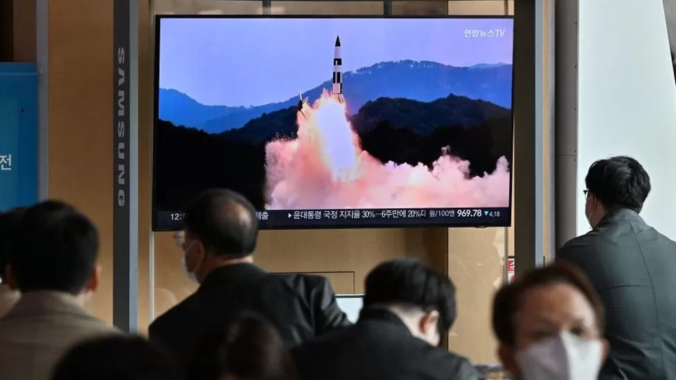 N Korea fires missile south of maritime border