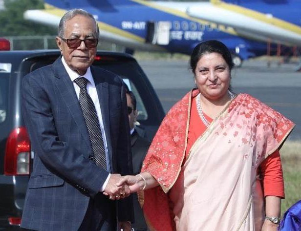 President Bhandari, Bangladeshi counterpart Hamid meet