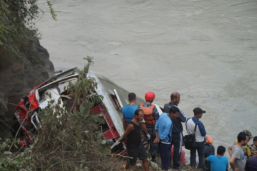 Seven killed in Trishuli bus accident