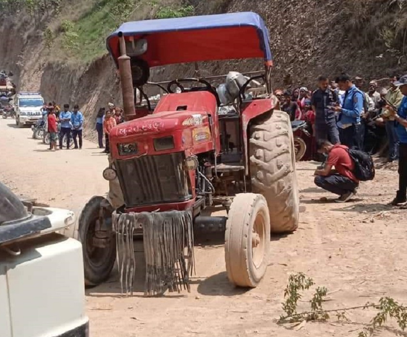 ट्याक्टरले किच्दा बालिकाको ज्यान गयो