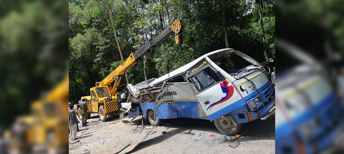 Update Bhaktapur accident: Three die, 12 injured