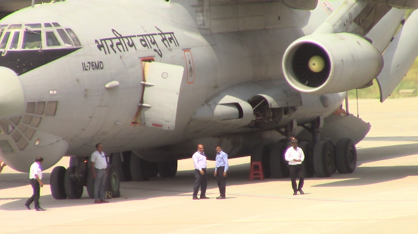 मोदीको लुम्बिनी भ्रमणको तयारी: सुरक्षाकर्मीको टोली लिएर आइपुग्यो भारतीय वायुसेनाको विमान