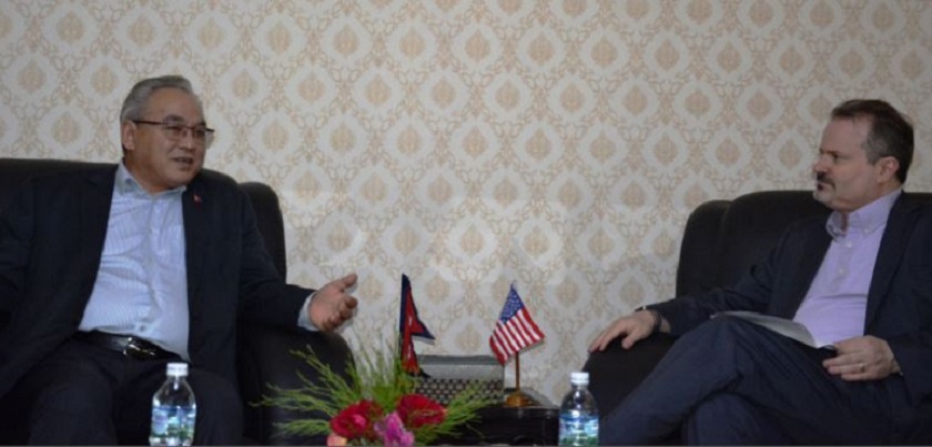 Minister Thapa and Acting Deputy Assistant Secy Ranz meet
