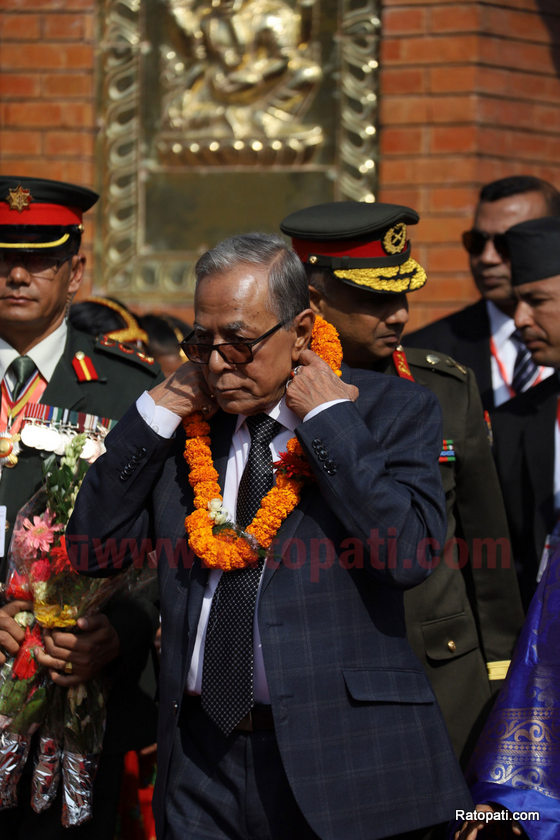 बंगलादेशका राष्ट्रपतिको यसरी हुँदैछ पोखरामा स्वागत