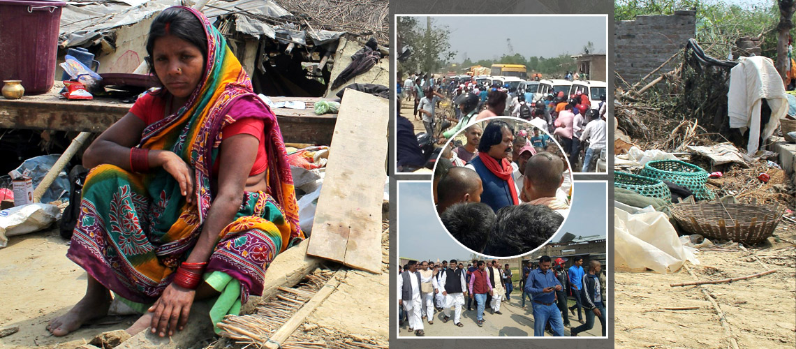 बारा–पर्सा आँधी : भीआईपीको लर्को, पीडितको छैन आङ ढाक्ने बर्को