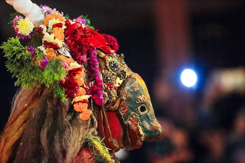 नृसिंह नृत्य मञ्चनः  लामो नाच दुई दिनमै सम्पन्न