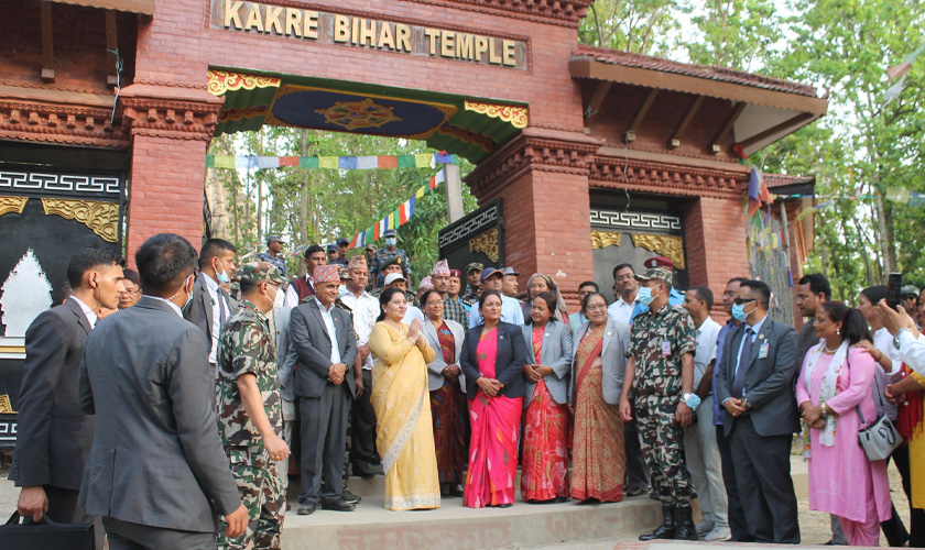 राष्ट्रपति भण्डारीले गरिन् काँक्रेविहारको भ्रमण