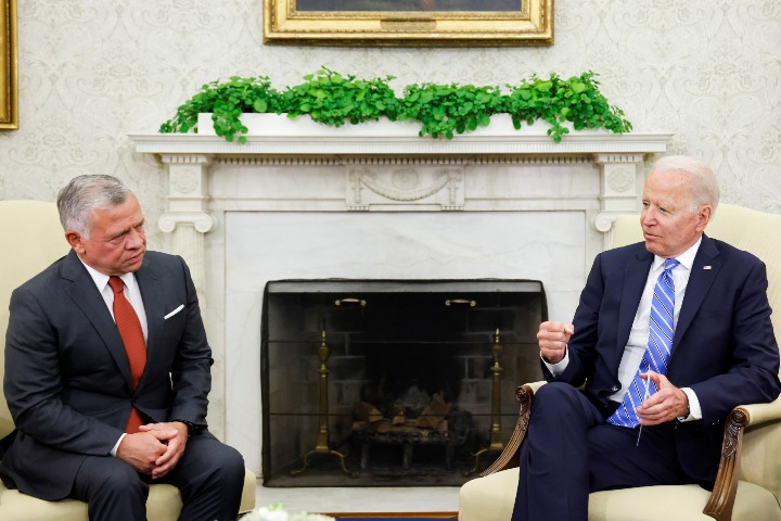 Biden, Jordan king discuss ties, regional issues