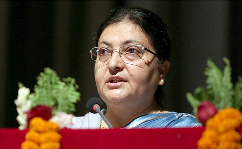 Let us play our role honestly to materialize martyrs' dream: President Bhandari