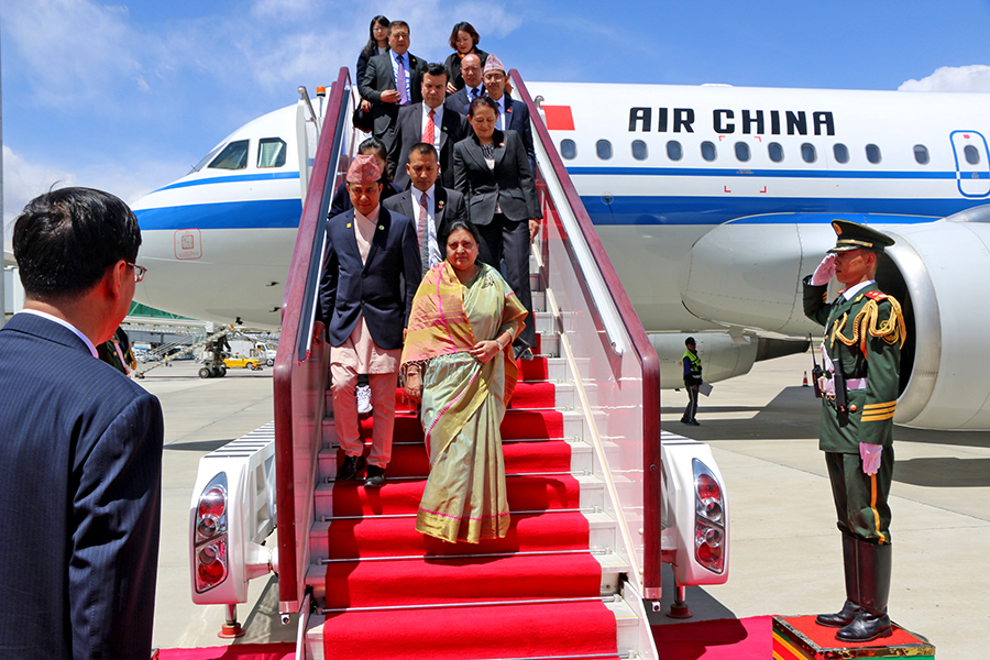 President Bhandari in Lhasa