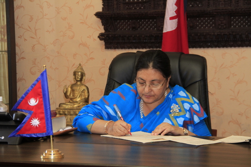 'Government Shutdown' ends as Prez Bhandari authenticates Budget