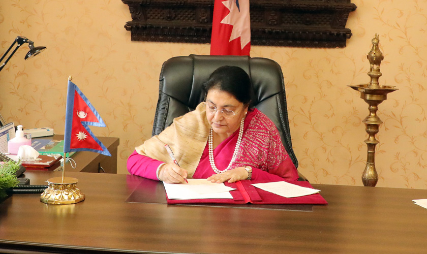 Know what Prez Bhandari has to say on citizenship bill endorsed by parliament