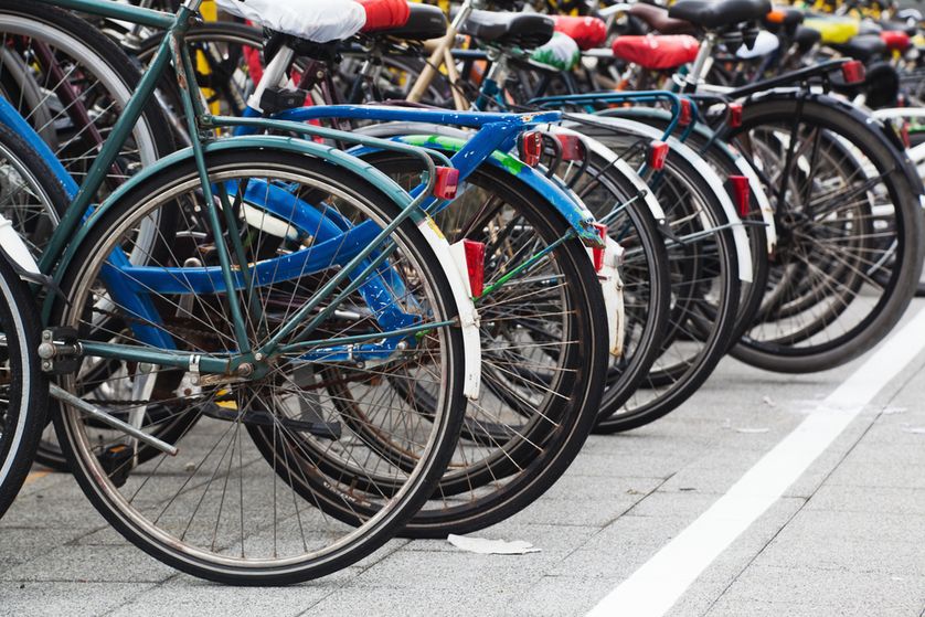 Bicycles provided to students to help in their studies