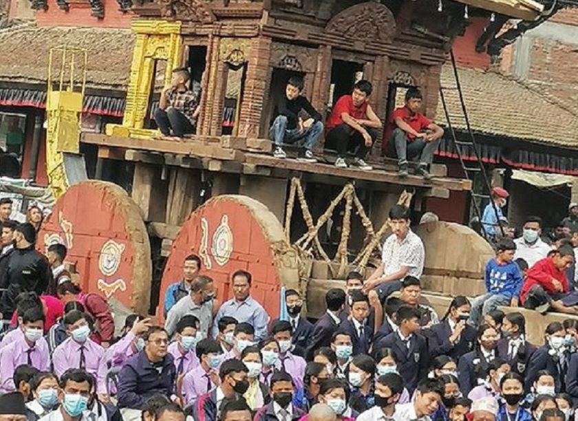 भक्तपुरमा सुरु भयो विस्केट जात्रा