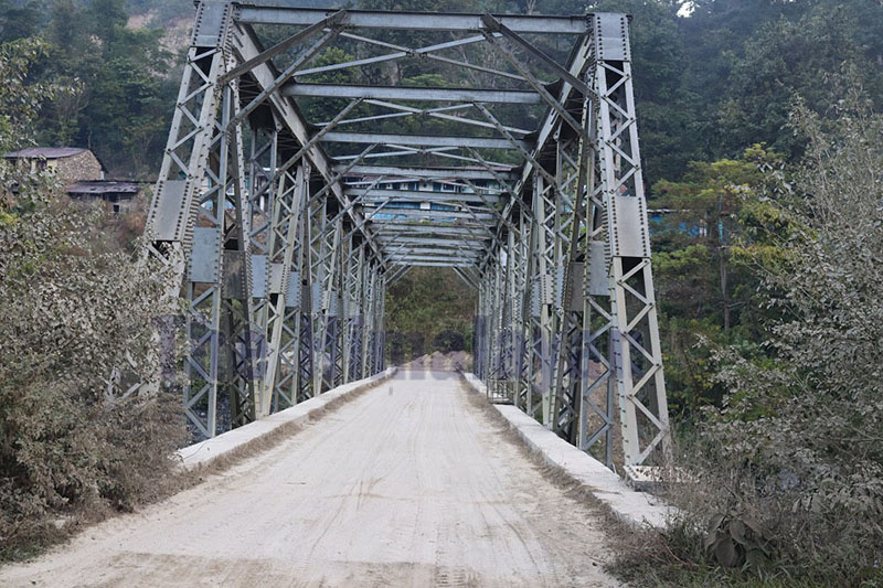 Motorable bridge constructed