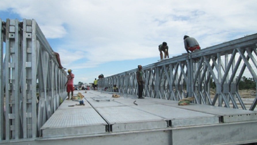 Bridge construction gains pace after 14 years