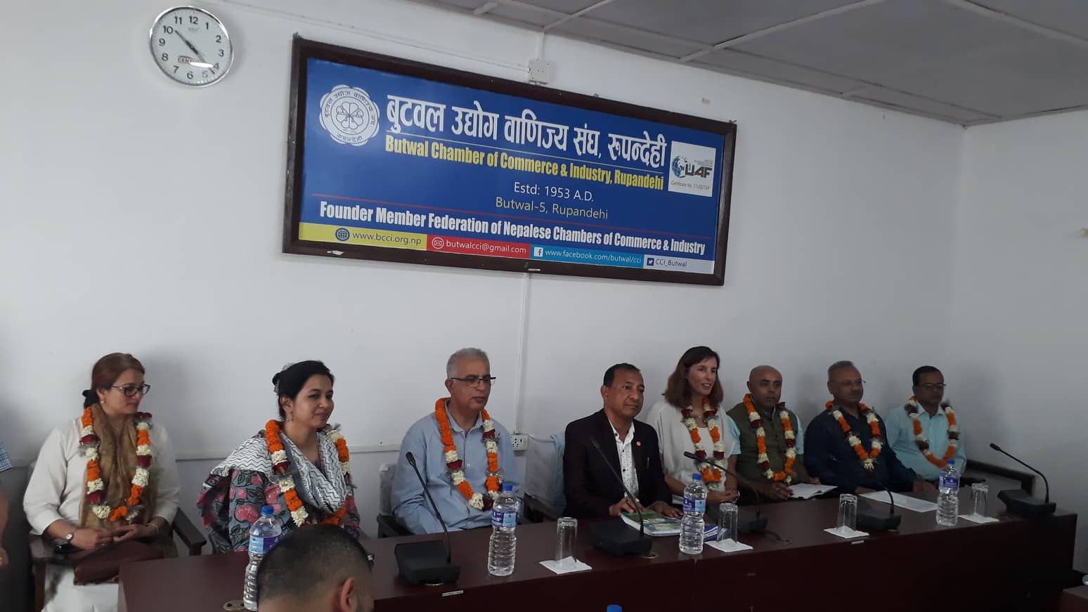 बेलायती दूतावासको टोली र बुटवल उद्योग वाणिज्य सङ्घको पदाधिकारीबीच  छलफल