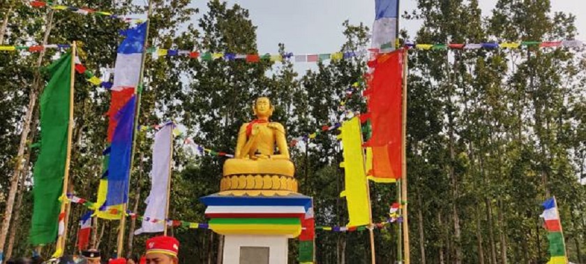 कटारीमा सोनाम ल्होछारको अवसरमा बुद्ध पार्क उद्घाटन