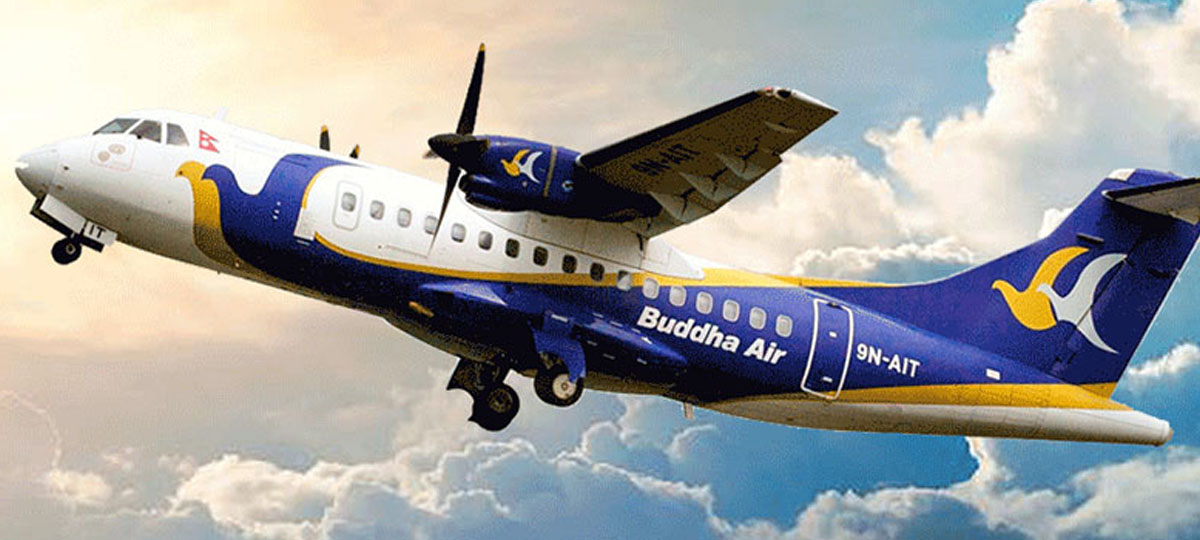 Despite tyre failure, aircraft of Buddha Air lands safely at TIA