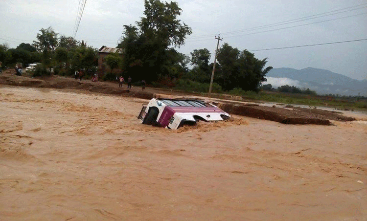 Torrential rains affect life in Dang